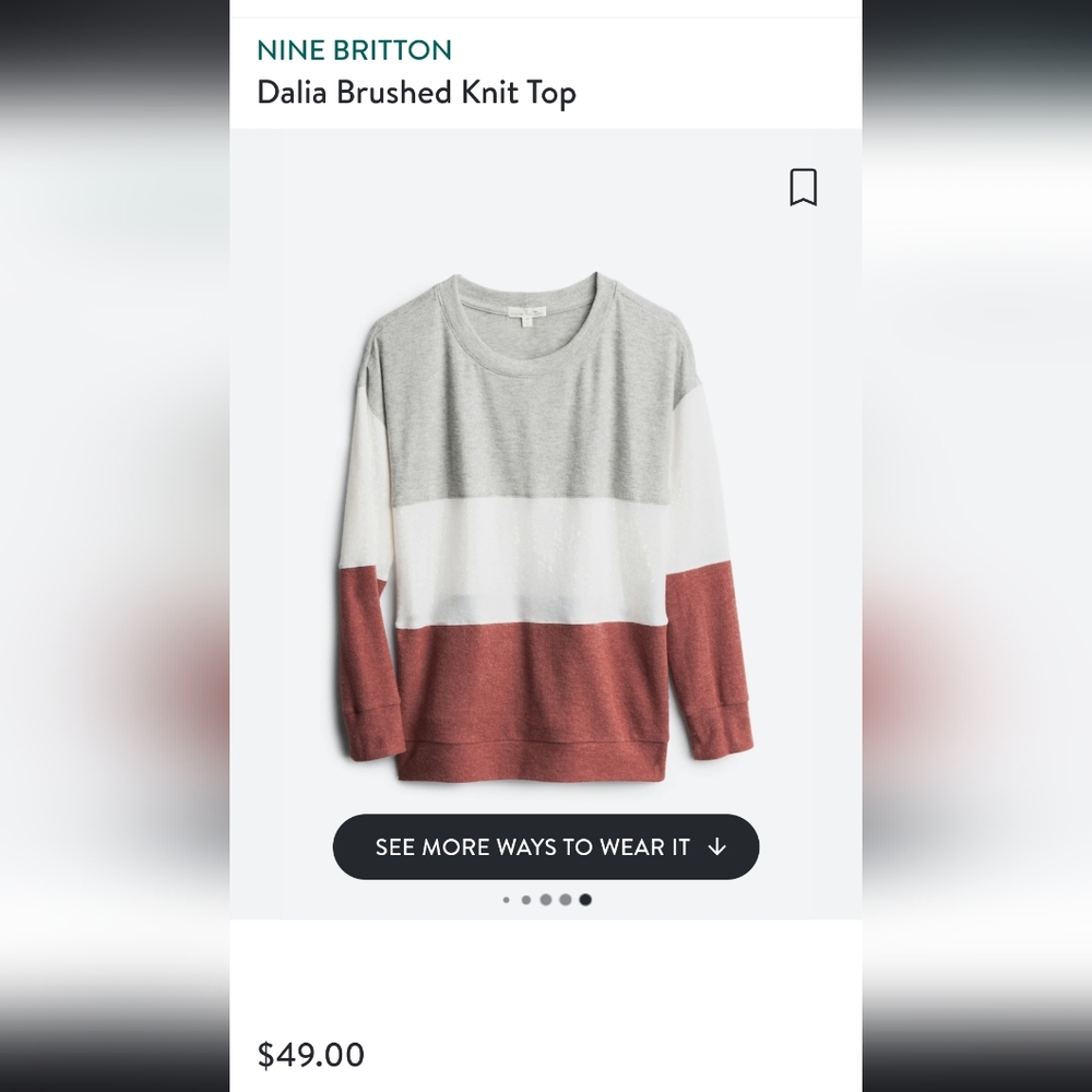 Nine Britton Colorblock Sweater